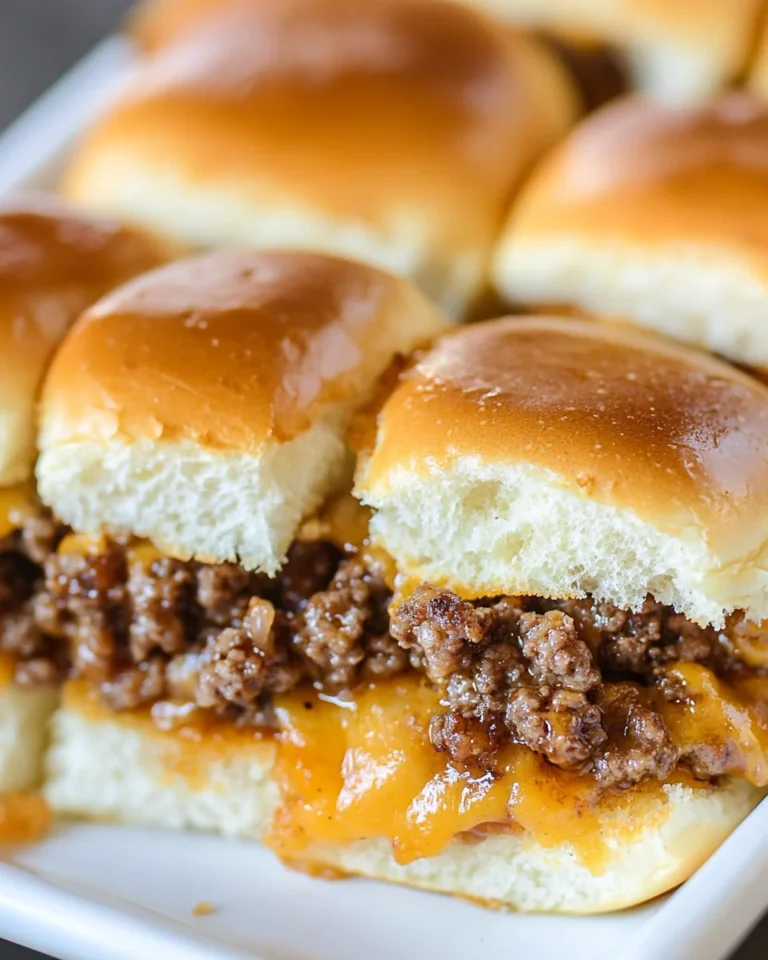 Perfect Homemade Cheeseburger Sliders