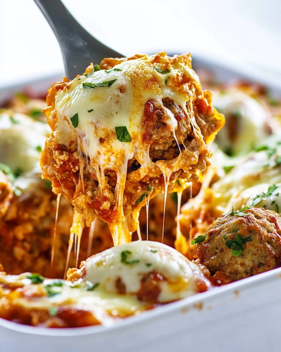 Delicious Cheesy Meatball Casserole For Comforting Nights - additional image