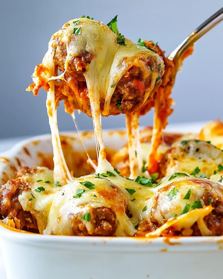 Delicious Cheesy Meatball Casserole For Comforting Nights