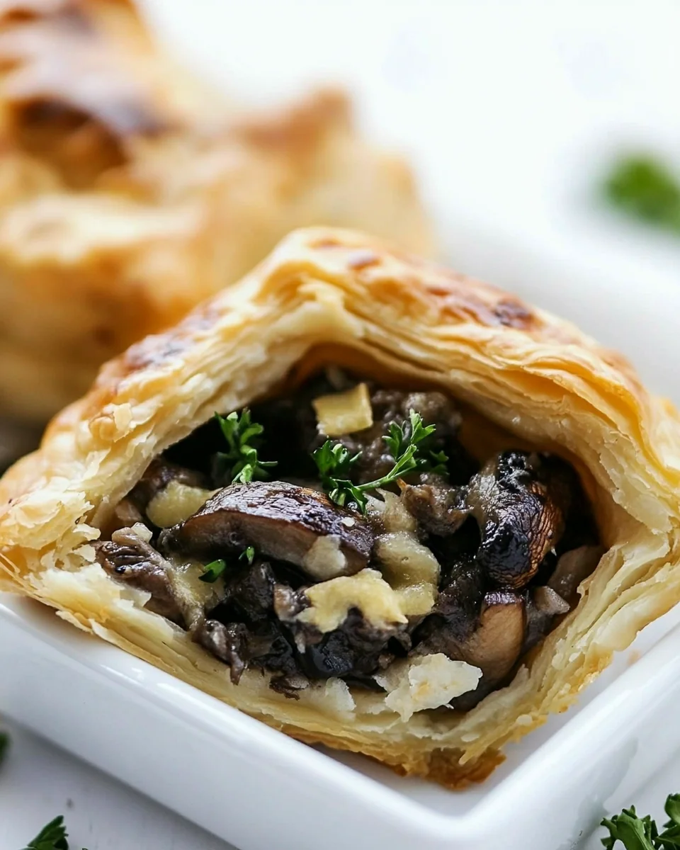 Cheesy Savory Mushroom Pastry - additional image
