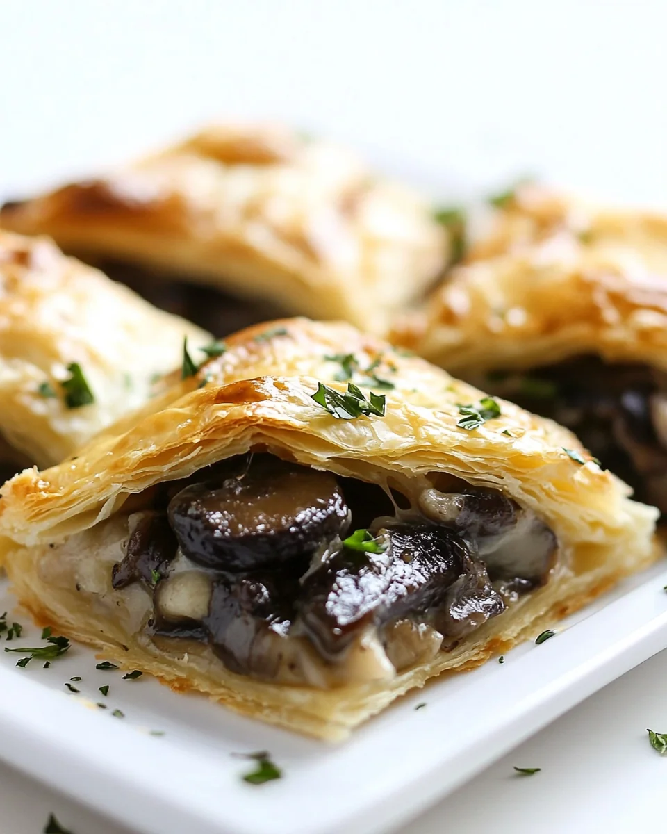 Cheesy Savory Mushroom Pastry - additional image