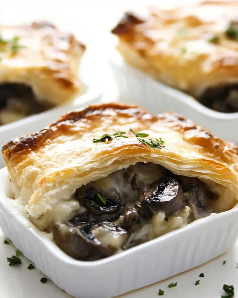 Cheesy Savory Mushroom Pastry