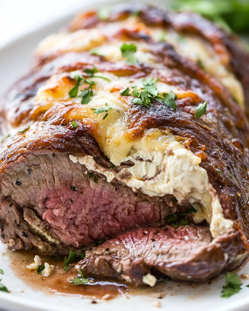 Cheesy Stuffed Flank Steak Recipe That's Perfect for Dinner - additional image