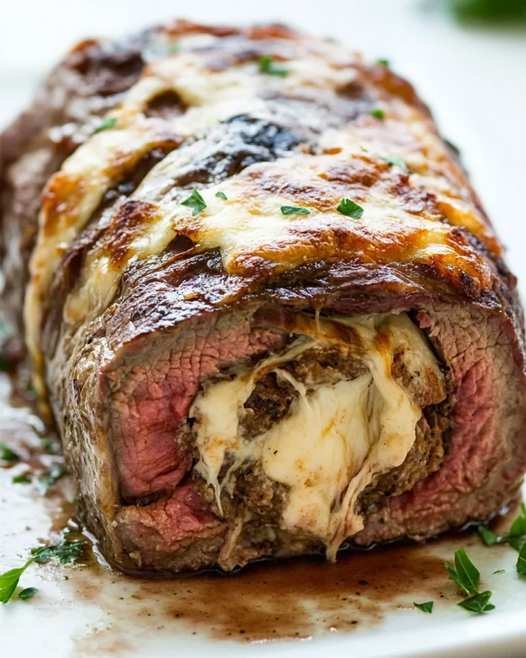 Cheesy Stuffed Flank Steak Recipe That’s Perfect for Dinner