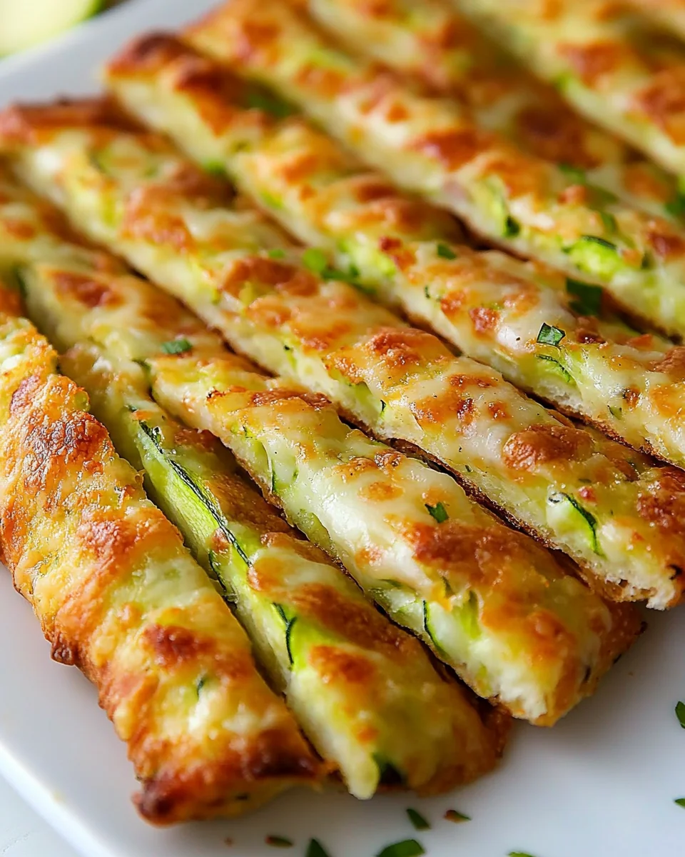 Cheesy Homemade Zucchini Breadsticks - additional image