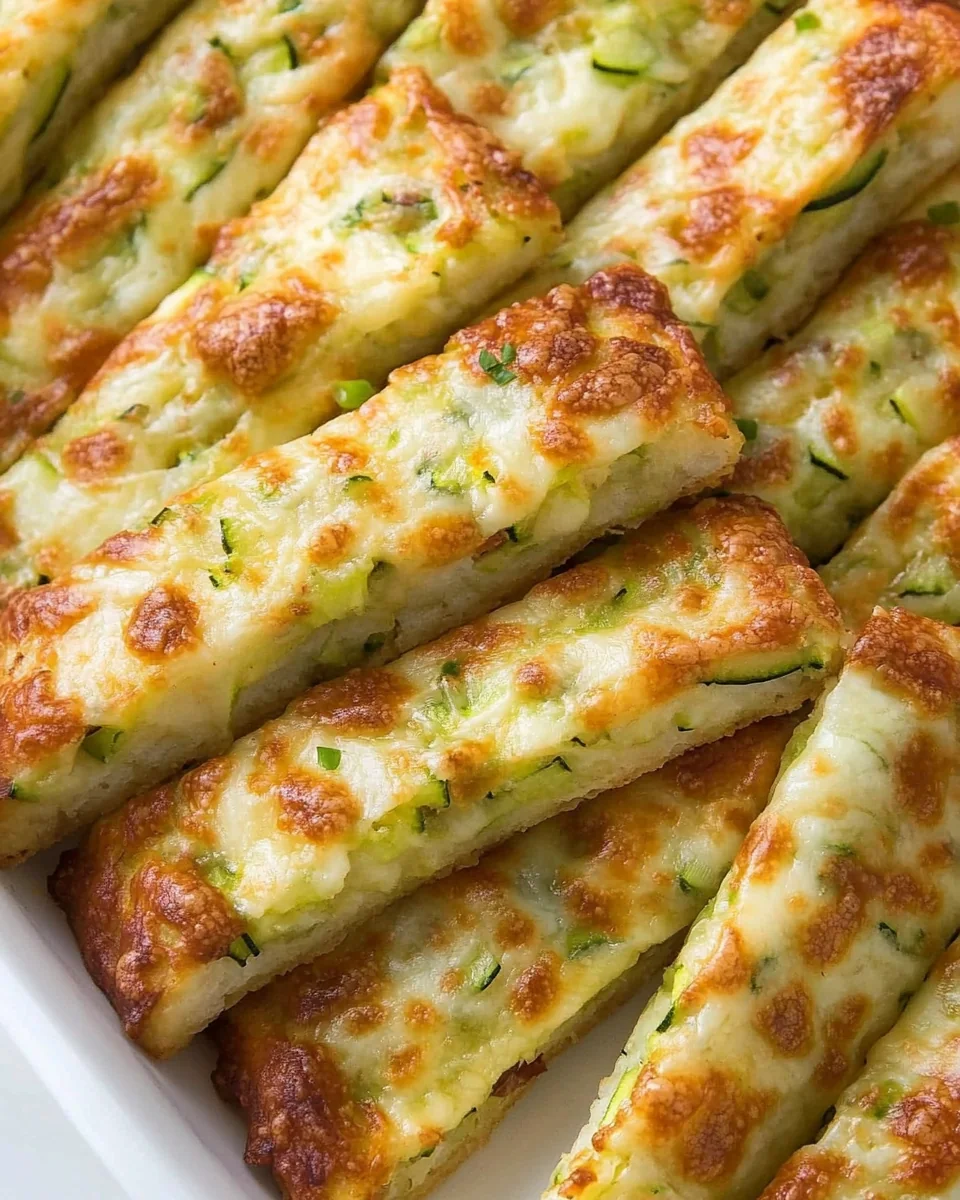 Cheesy Homemade Zucchini Breadsticks - additional image