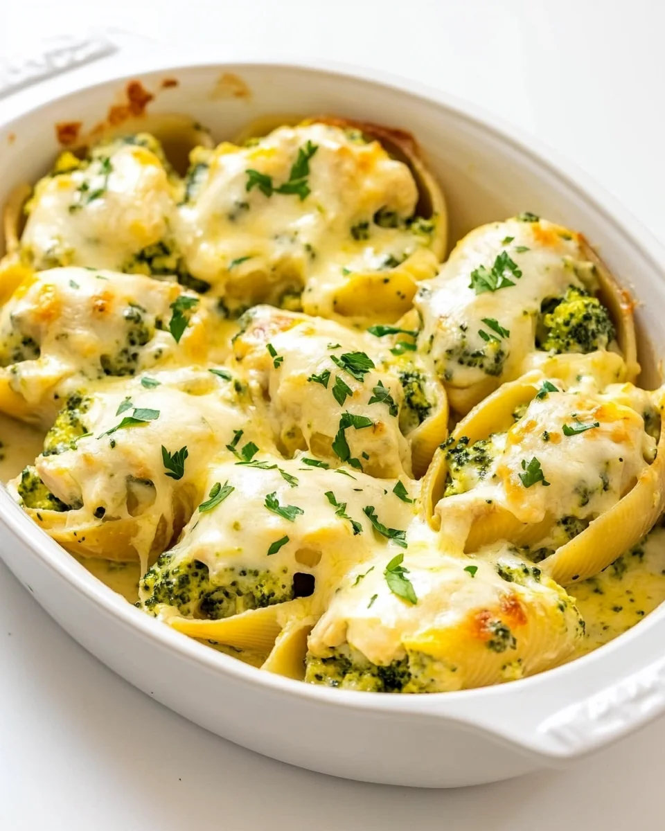 Homemade Chicken Broccoli Stuffed Shells With Fresh Flavor - additional image