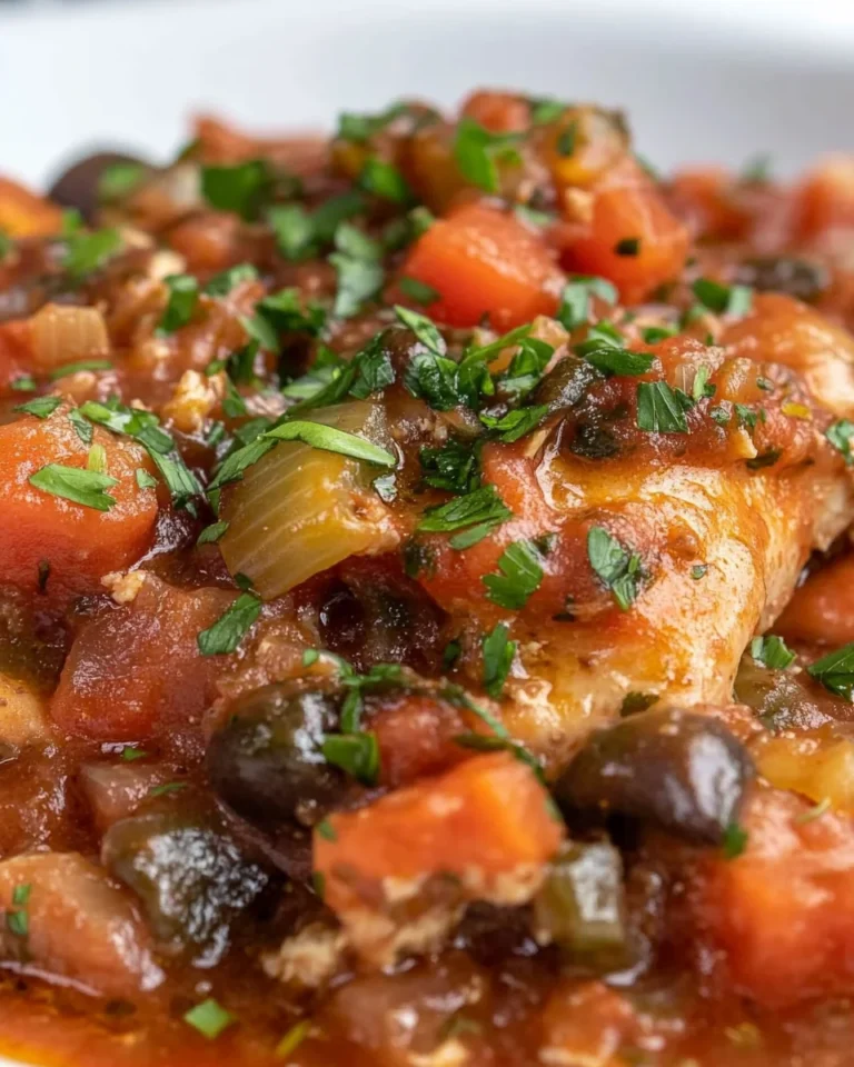 Simple Homemade Chicken Cacciatore