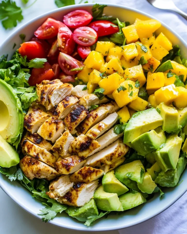 Fresh Chicken Mango Avocado Salad