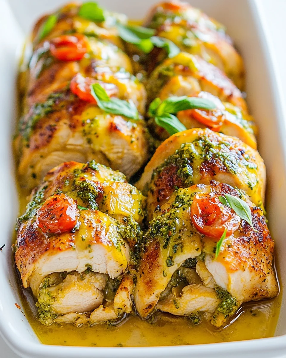 Homemade Chicken Pesto Roll-Ups for a Delicious Dinner - additional image