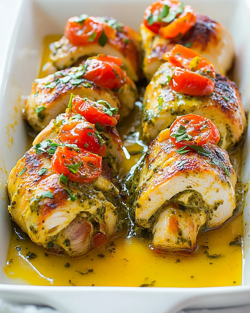 Homemade Chicken Pesto Roll-Ups for a Delicious Dinner - additional image
