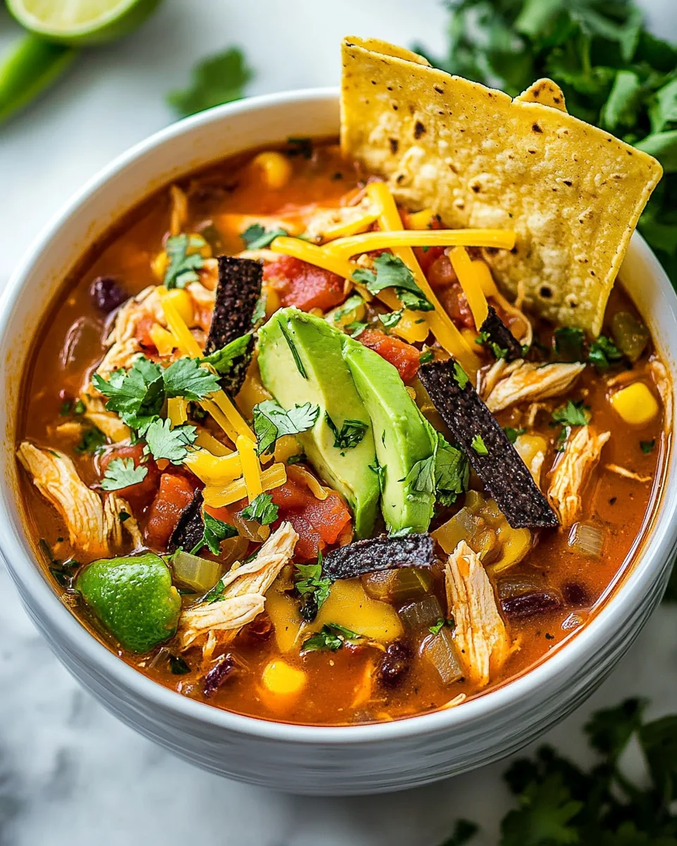 Homemade Chicken Tortilla Soup Recipe That's Comforting and Hearty - additional image