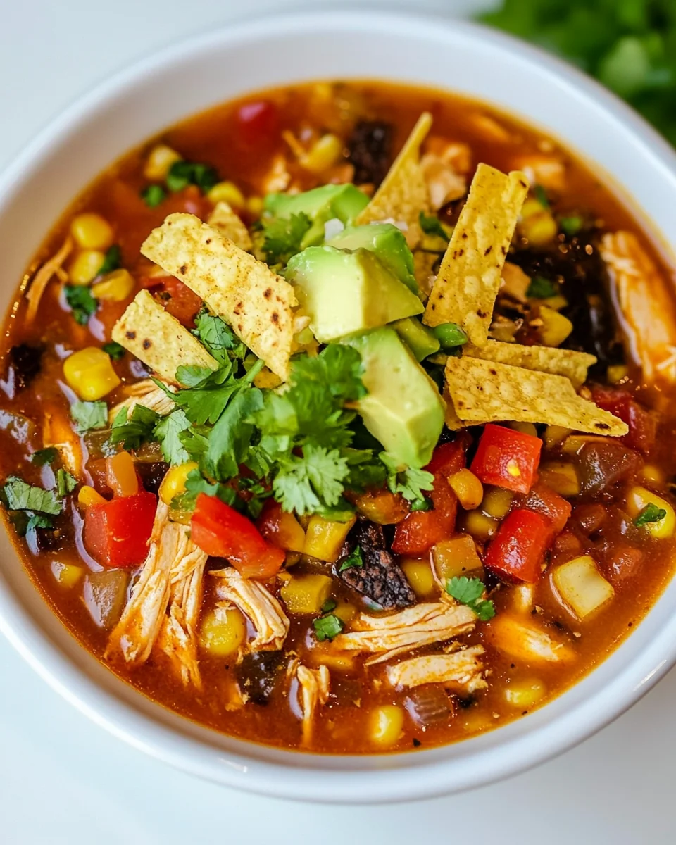 Homemade Chicken Tortilla Soup Recipe That's Comforting and Hearty - additional image