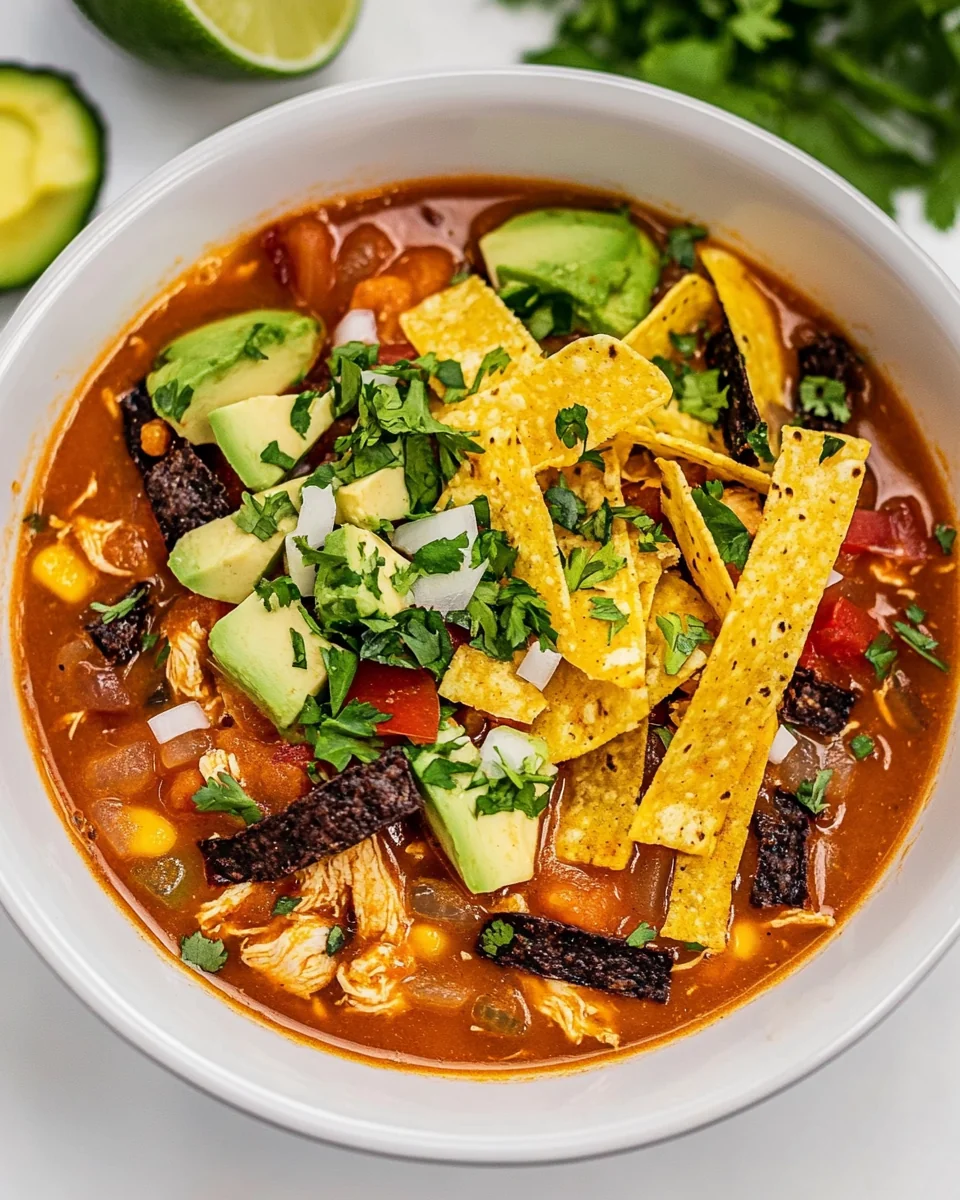 Homemade Chicken Tortilla Soup Recipe That's Comforting and Hearty - additional image