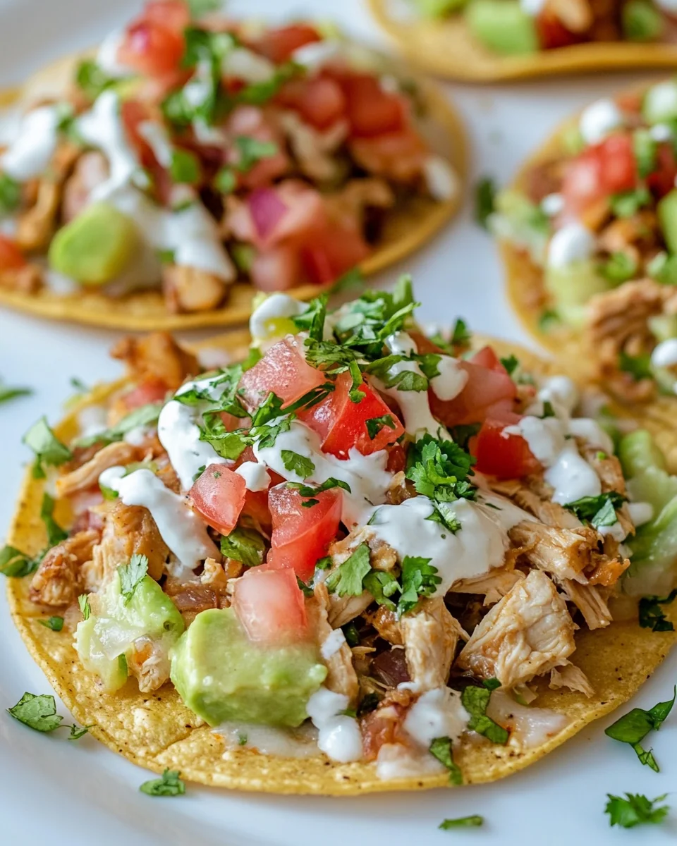 Fresh and Flavorful Chicken Tostadas - additional image