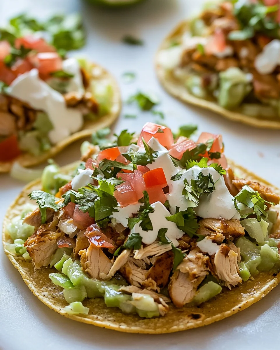 Fresh and Flavorful Chicken Tostadas - additional image