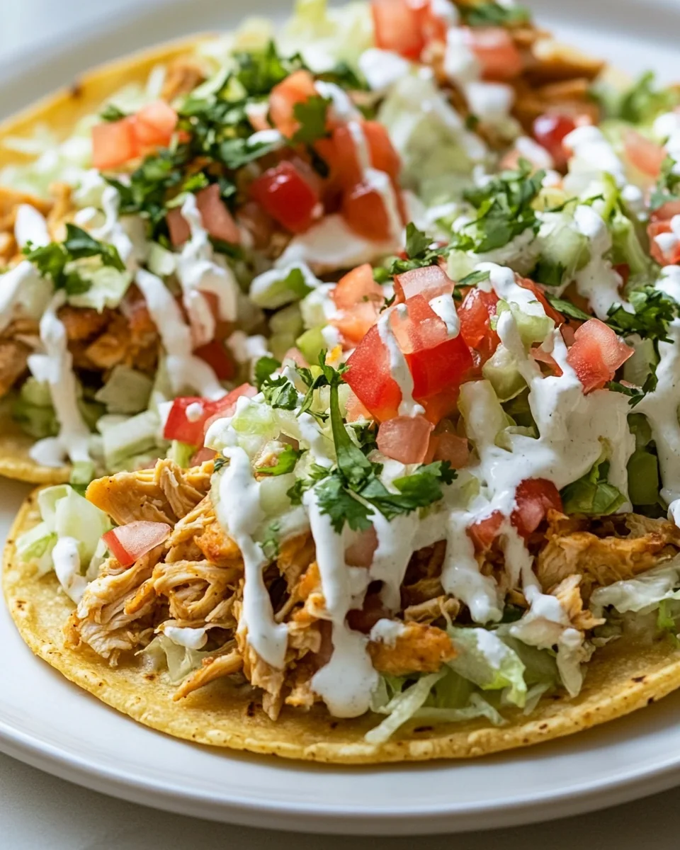 Fresh and Flavorful Chicken Tostadas