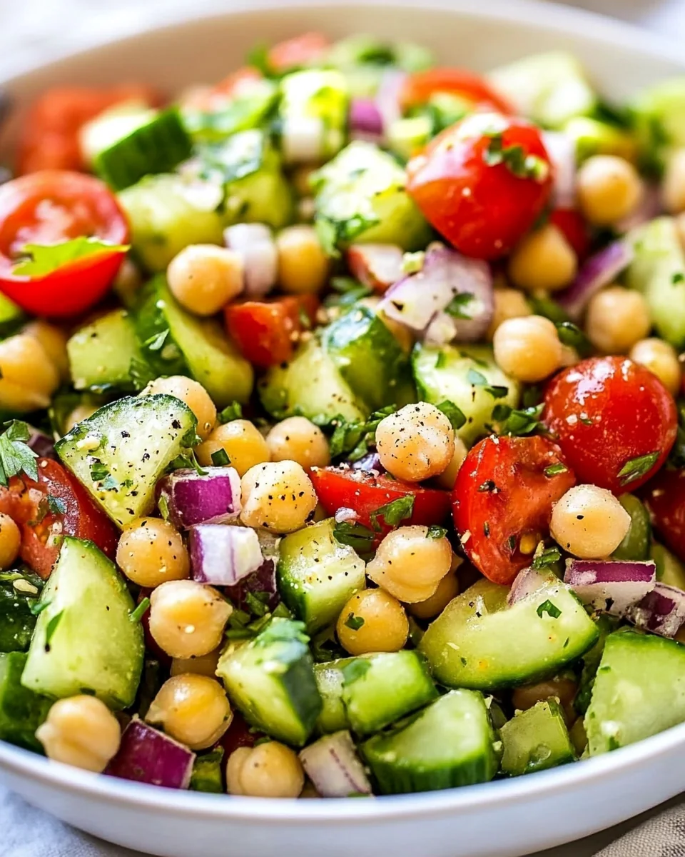 Fresh Chickpea Salad Recipe For A Healthy Meal - additional image