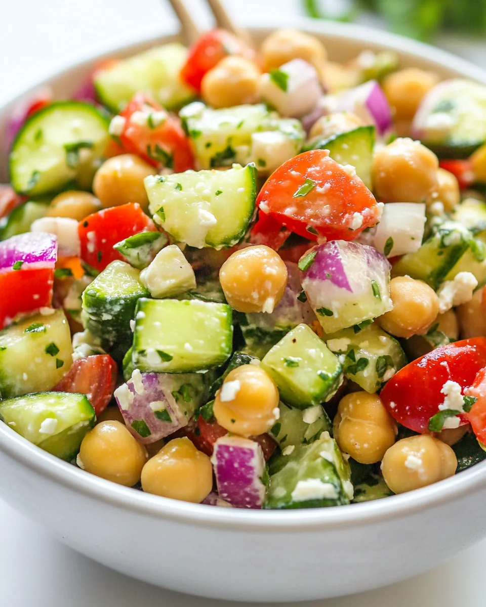 Fresh Chickpea Salad Recipe For A Healthy Meal - additional image