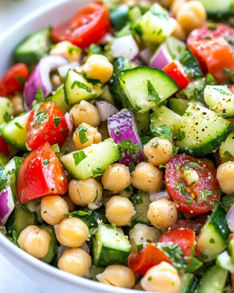 Fresh Chickpea Salad Recipe For A Healthy Meal