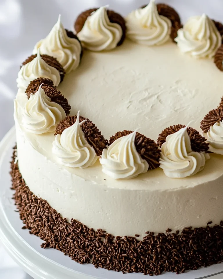Homemade Chocolate Cake With Swiss Meringue Buttercream