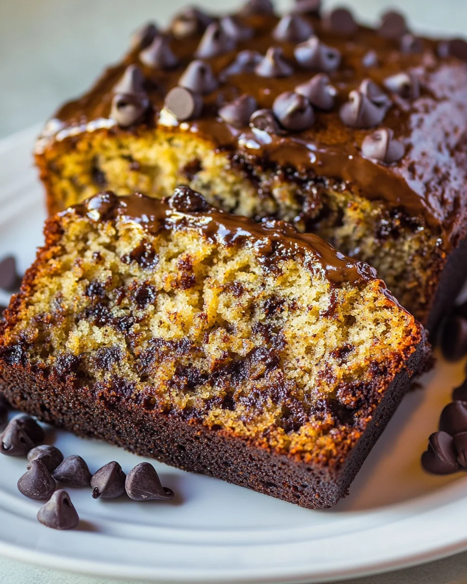 Classic Homemade Chocolate Chip Banana Bread - additional image