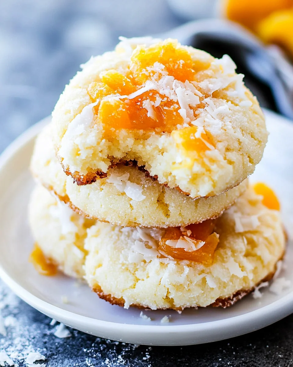 Homemade Coconut Pineapple Cookies That Are Sweet and Delicious - additional image
