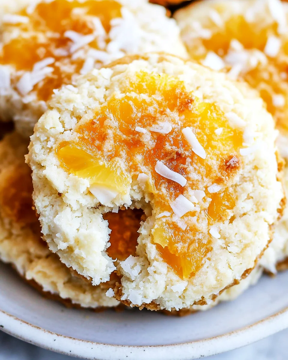 Homemade Coconut Pineapple Cookies That Are Sweet and Delicious - additional image