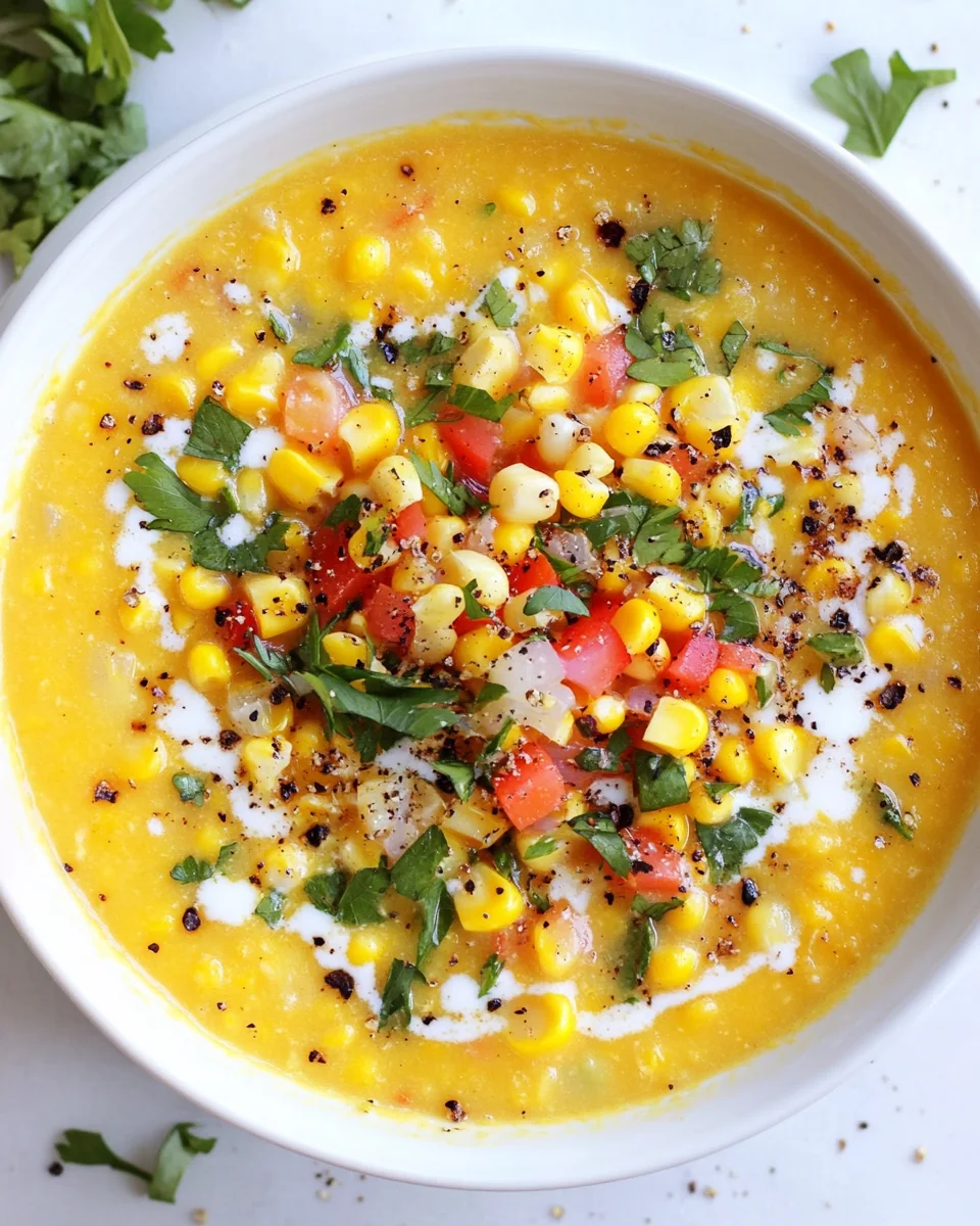 Creamy Fresh Corn Soup - additional image
