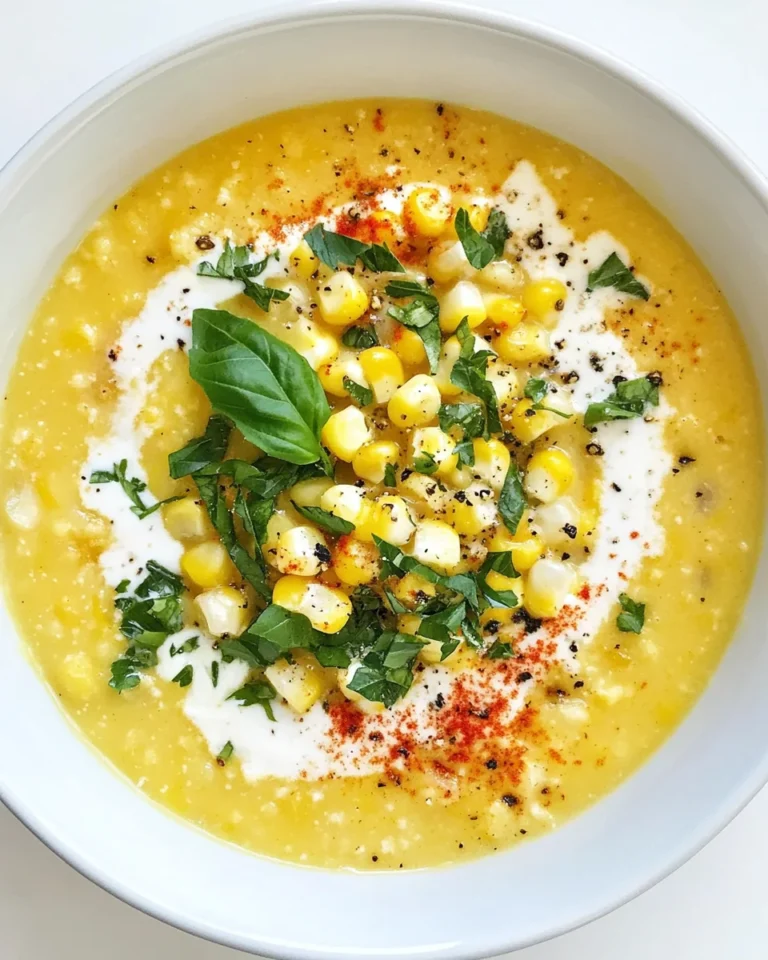 Creamy Fresh Corn Soup