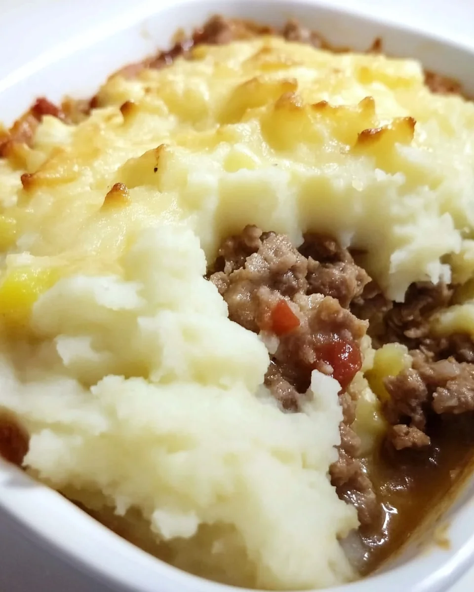 Savory Country Meat and Mashed Potatoes Casserole - additional image