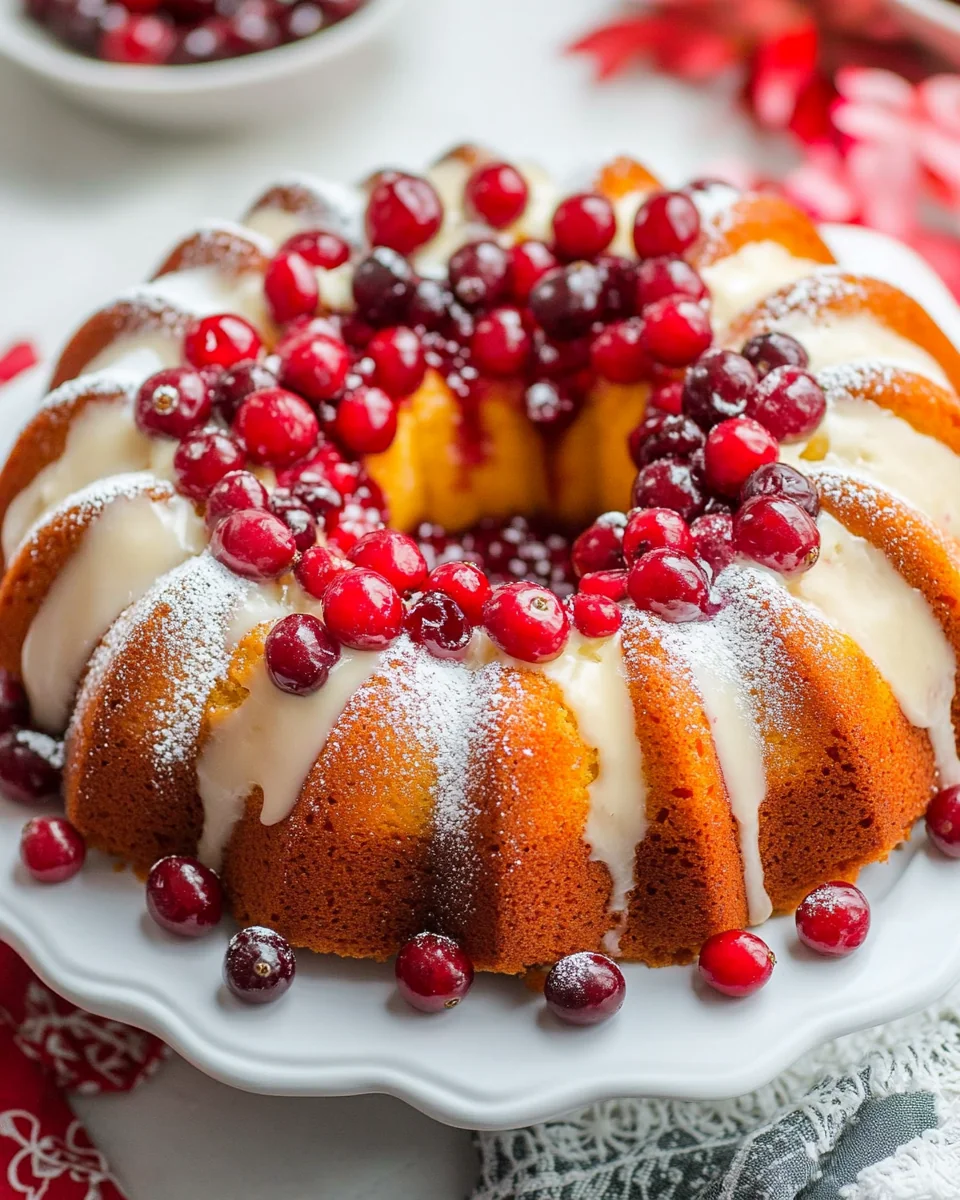Homemade Cranberry Bundt Cake Recipe - additional image