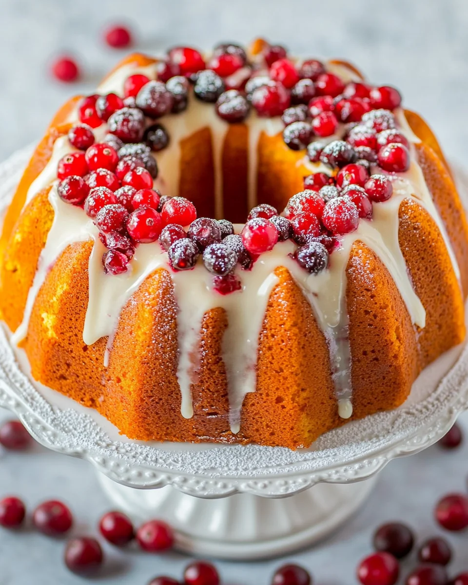 Homemade Cranberry Bundt Cake Recipe - additional image