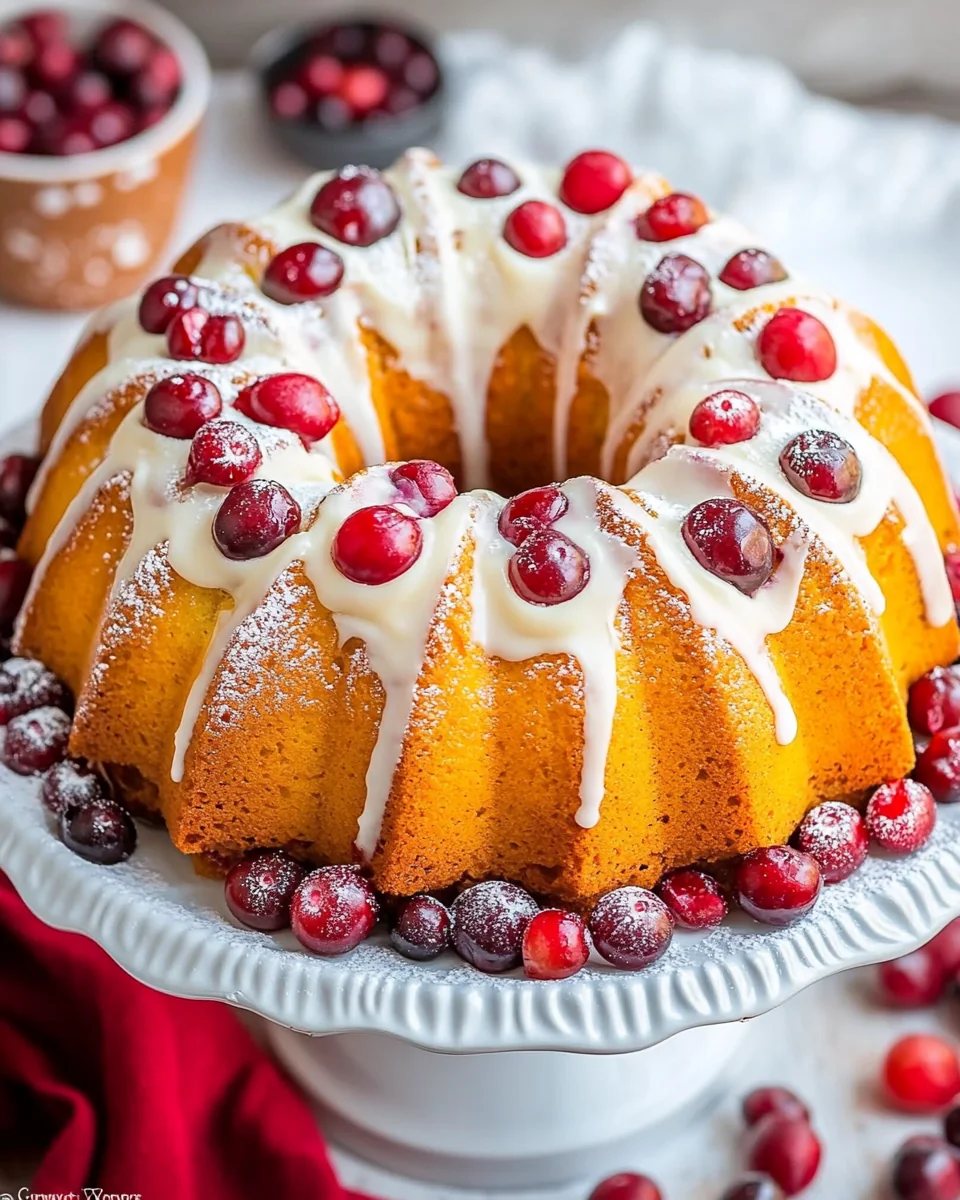 Homemade Cranberry Bundt Cake Recipe - additional image