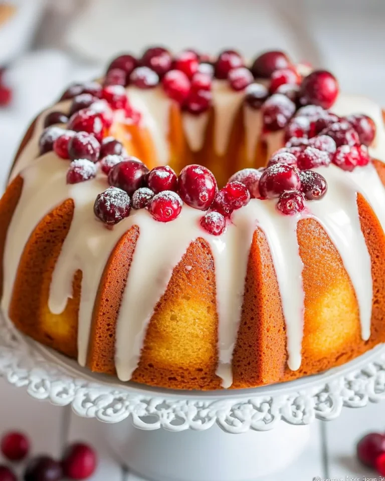 Homemade Cranberry Bundt Cake Recipe