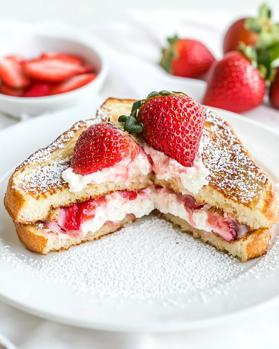Creamy Strawberry Stuffed French Toast Delight - additional image