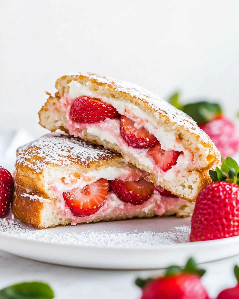 Creamy Strawberry Stuffed French Toast Delight - additional image
