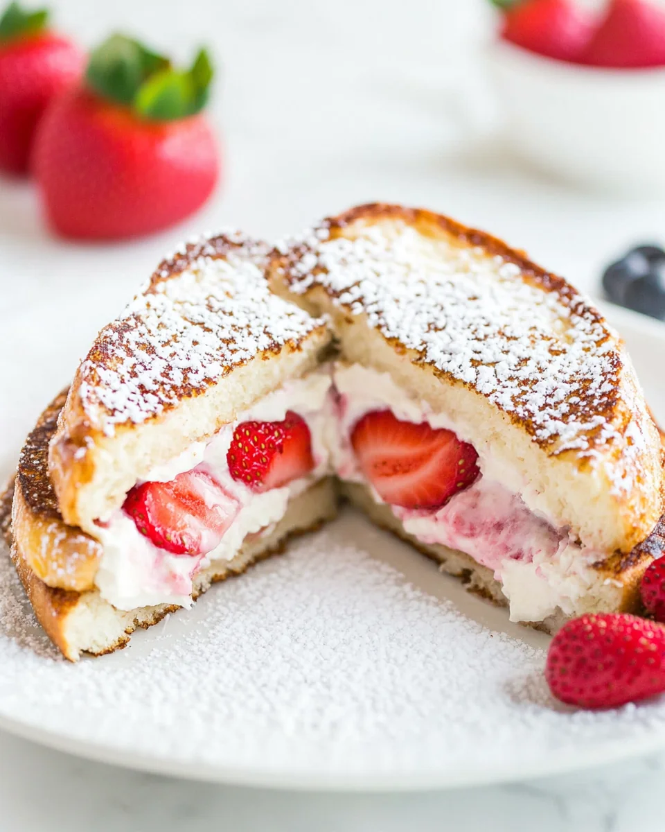 Creamy Strawberry Stuffed French Toast Delight - additional image