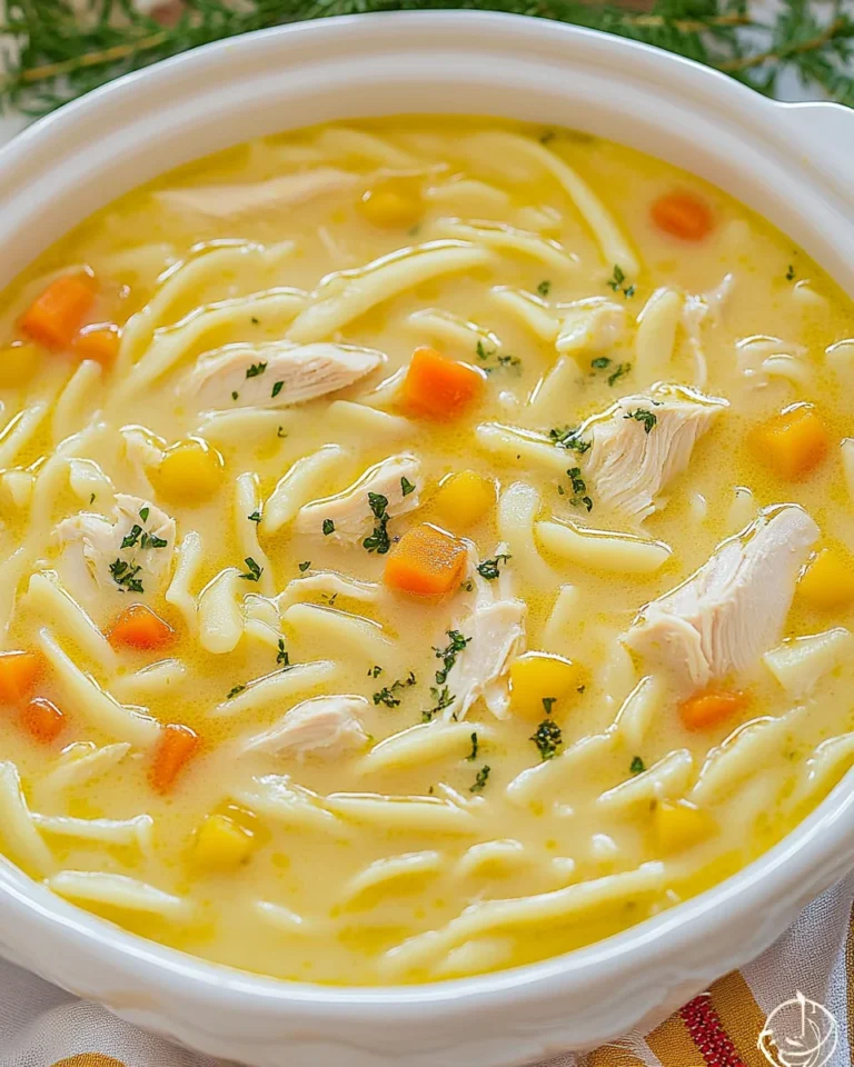 Creamy Chicken Noodle Soup For Cozy Nights
