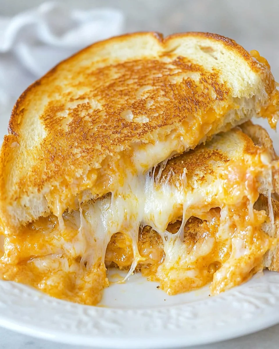 Crispy Homemade Grilled Cheese Sandwich - additional image