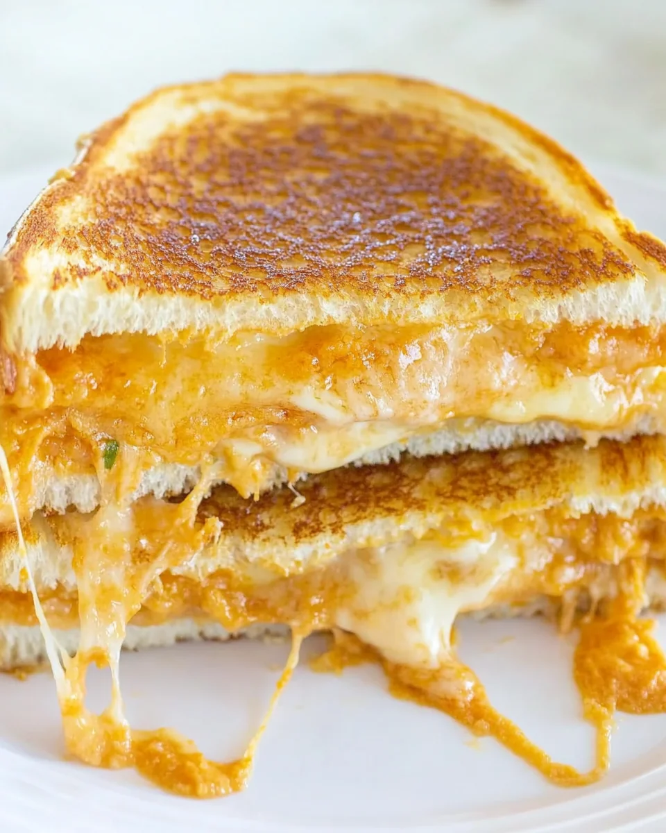 Crispy Homemade Grilled Cheese Sandwich - additional image