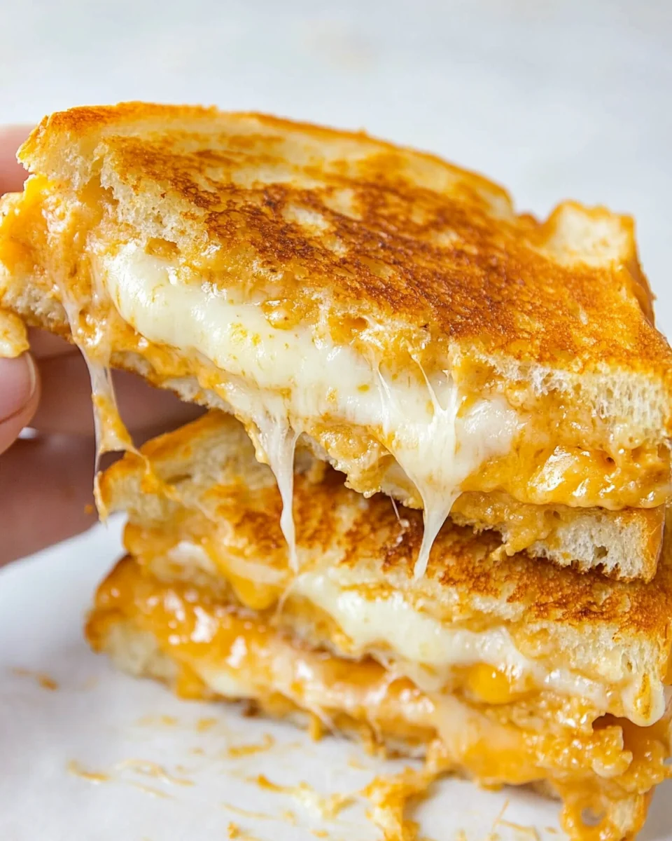 Crispy Homemade Grilled Cheese Sandwich - additional image