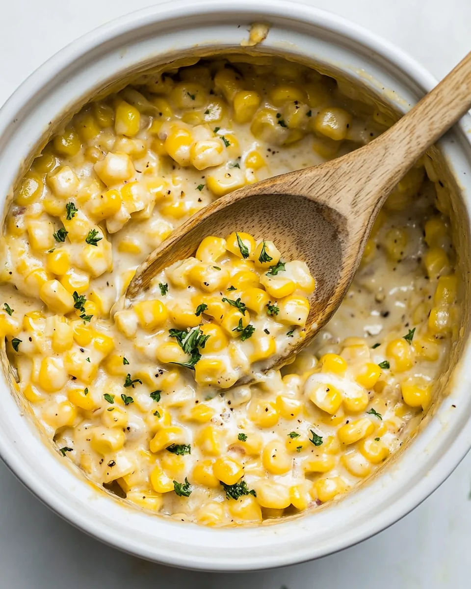 Homemade Cheesy Corn in the Slow Cooker - additional image