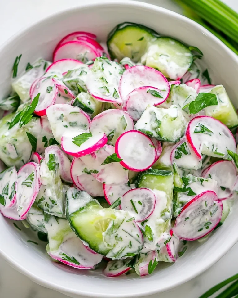 Fresh Cucumber Radish Salad Recipe