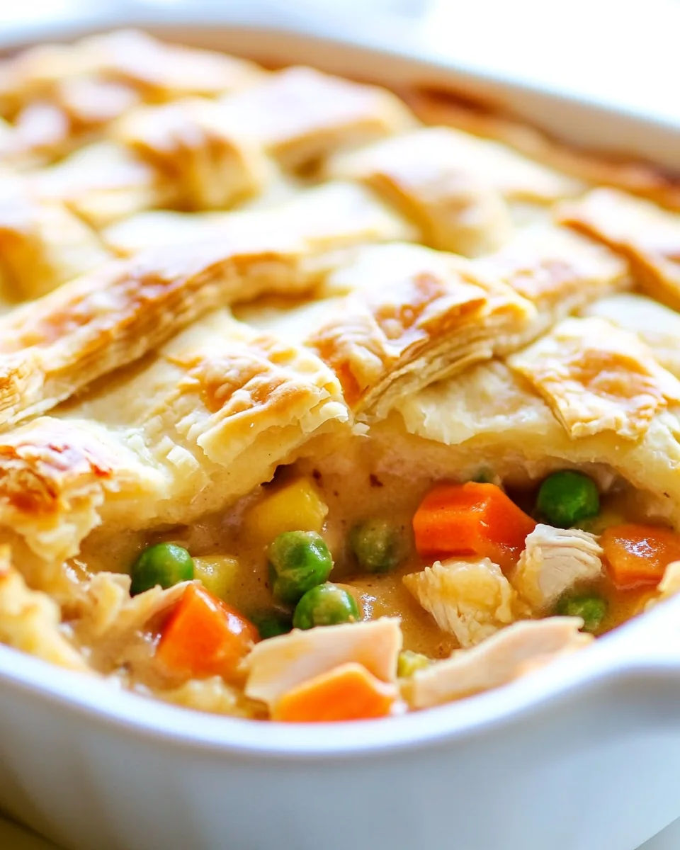 Dad’s Cozy Leftover Turkey Pot Pie Casserole