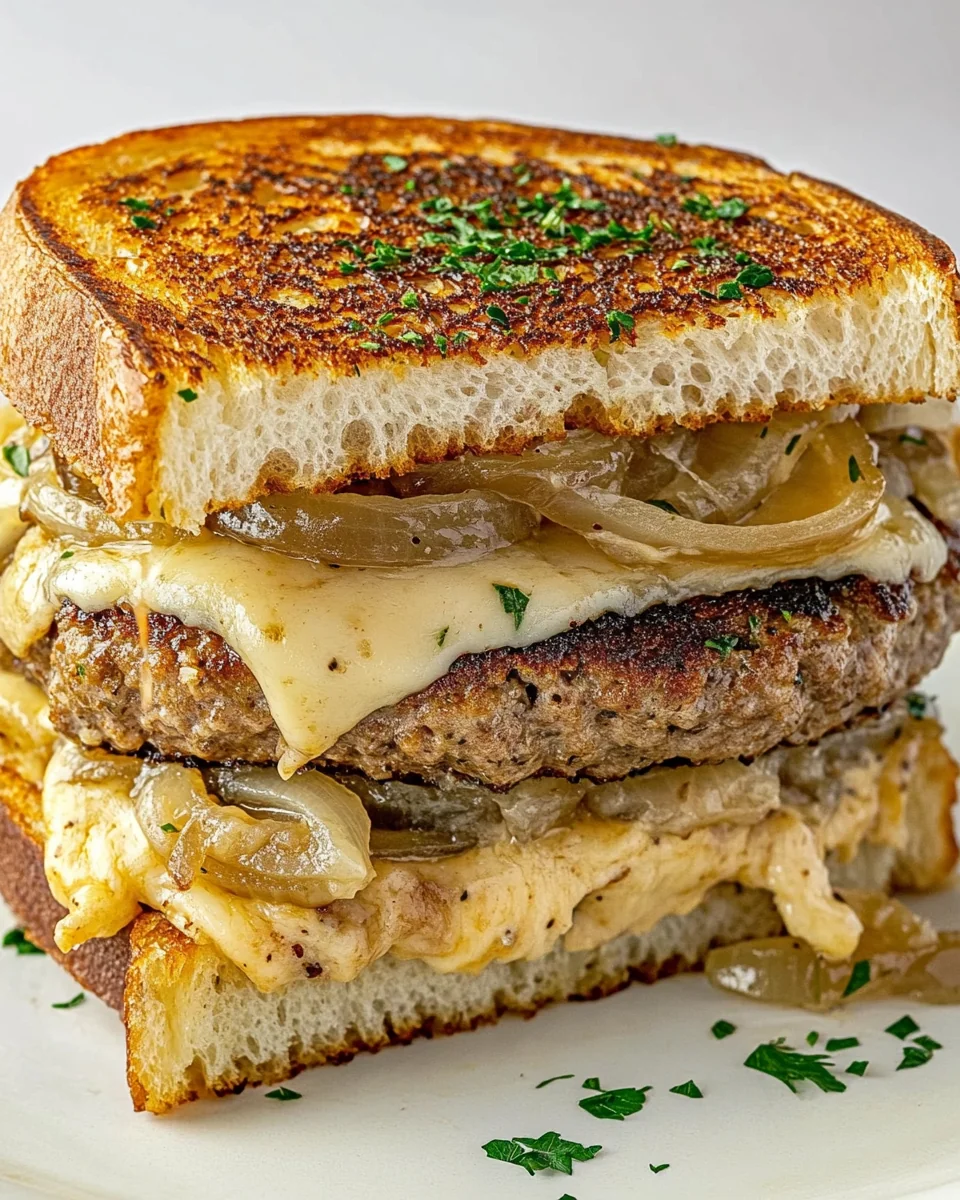Classic Double Decker French Onion Patty Melt - additional image