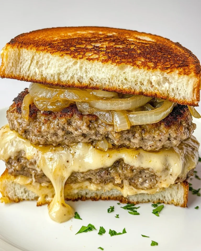 Classic Double Decker French Onion Patty Melt