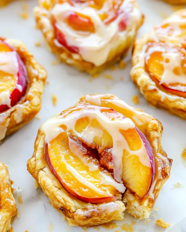 Simple Homemade Peach Tartlets Recipe