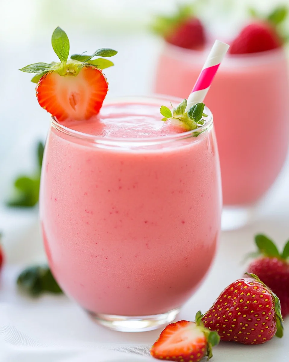 Simple Strawberry Smoothie Recipe - additional image