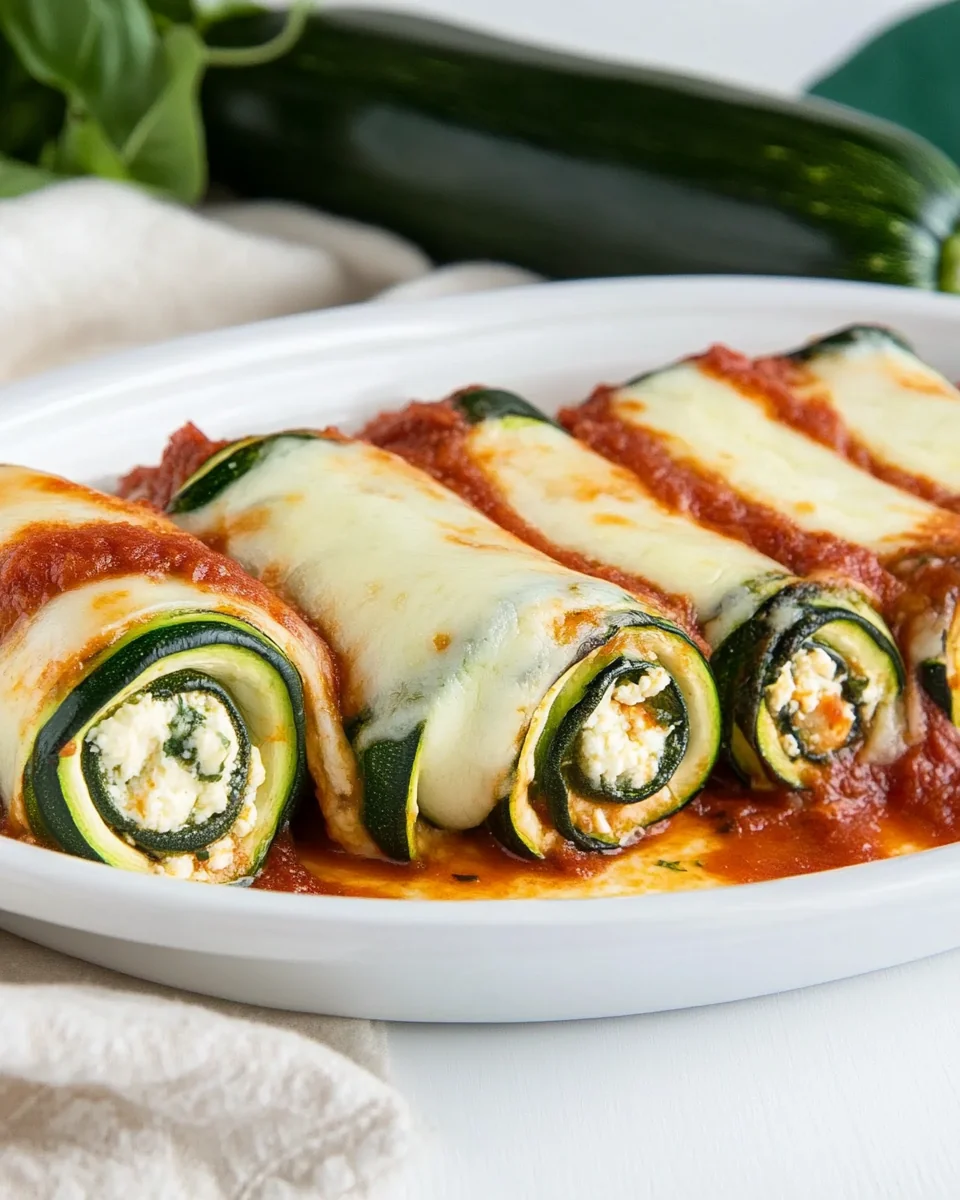 Delicious Five Cheese Zucchini Roll Ups - additional image